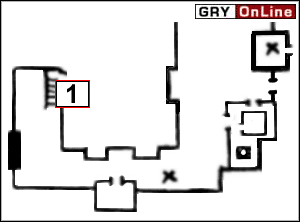 Idź znajomą drogą, omijając bramę i zabijając żołnierza, do schodów w [1] - Chapter 04 - A Spy In H.A.R.M.s Way - No One Lives Forever 2: A Spy in H.A.R.M.s Way - poradnik do gry