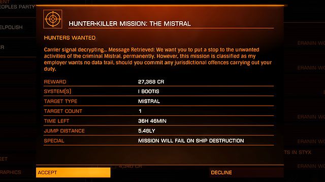 Oprócz przedstawionego wyżej łowienia głów, są jeszcze inne możliwości - Profesje | Zarabianie pierwszych pieniędzy w Elite Dangerous - Elite: Dangerous - poradnik do gry