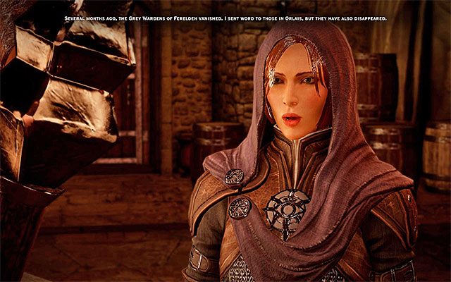 Leliana poruszy w trakcie spotkania temat Szarych Strażników - Dragon Age Inquisition: Samotny Strażnik (The Lone Warden) - Dragon Age: Inkwizycja - poradnik do gry