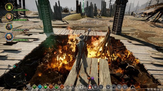 Podpalony dół drugi - Dragon Age Inquisition: Zajęcie wzgórza zwycięstwa (Calming Victory Rise) - Dragon Age: Inkwizycja - poradnik do gry