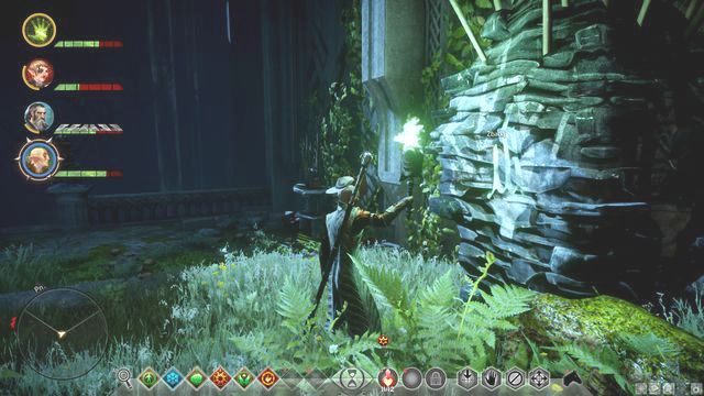 Słabo widoczna runa na dużym kamieniu - Dragon Age Inquisition: Runy w zaginionej świątyni (Runes in the Lost Temple) - Dragon Age: Inkwizycja - poradnik do gry
