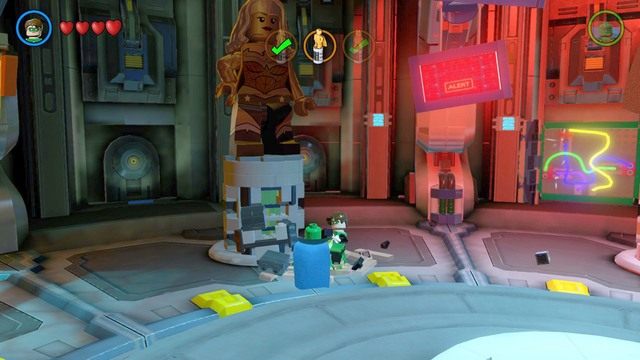 Po zniszczeniu lewego filaru na ziemi zostaną rozsypane klocki, z których musisz zbudować platformę - Sala Zebrań | Opis przejścia Lego Batman 3 Poza Gotham - LEGO Batman 3: Poza Gotham - poradnik do gry