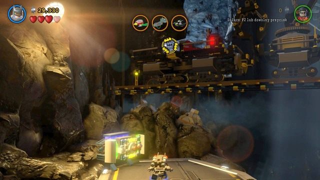 Po odblokowaniu dostępu z jaskini wysuną się tory - Kostium Na Miarę Kosmosu | Opis przejścia Lego Batman 3 Poza Gotham - LEGO Batman 3: Poza Gotham - poradnik do gry