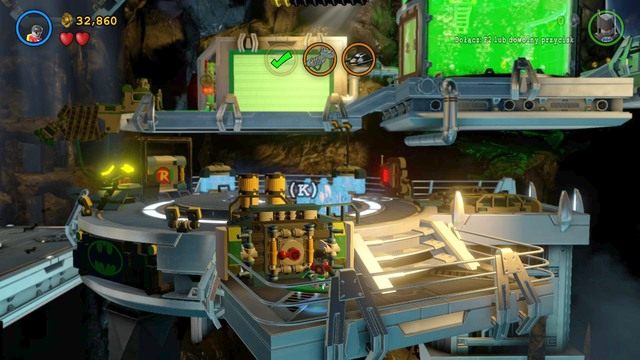 Skorzystaj teraz z kombinezonu ochronnego Robina i pozbieraj wszystkie klocki, które znajdują się na ziemi - Kostium Na Miarę Kosmosu | Opis przejścia Lego Batman 3 Poza Gotham - LEGO Batman 3: Poza Gotham - poradnik do gry