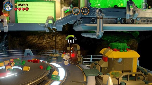 Po zniszczeniu obiektów zmień postać na Robina i podejdź do konsoli w kostiumie technicznym by stworzyć maszynę - Kostium Na Miarę Kosmosu | Opis przejścia Lego Batman 3 Poza Gotham - LEGO Batman 3: Poza Gotham - poradnik do gry