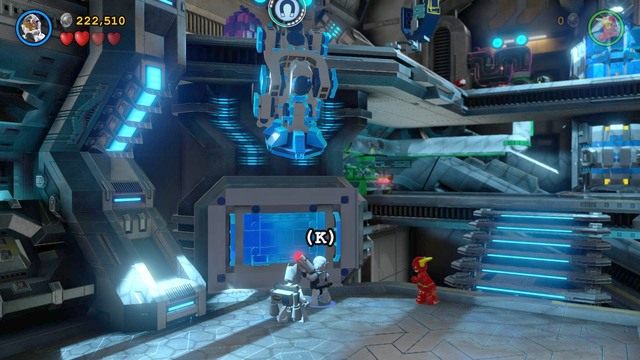 Po krótkiej scence przerywnikowej zapanuj nad postacią Cyborga i przebierz się w kostium magnetyczny - Kostium Na Miarę Kosmosu | Opis przejścia Lego Batman 3 Poza Gotham - LEGO Batman 3: Poza Gotham - poradnik do gry