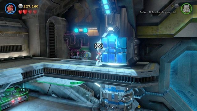 Jako Cyborg zmień strój na kostium kosmiczny i doładuj energię po czym wleć na wyższy poziom lokacji - Kostium Na Miarę Kosmosu | Opis przejścia Lego Batman 3 Poza Gotham - LEGO Batman 3: Poza Gotham - poradnik do gry