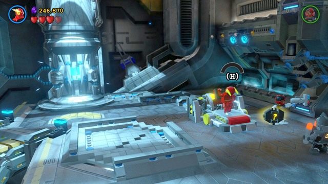 Jako Batman w pancerzu wspomaganym, zniszcz srebrne klocki i zbuduj kolejną maszynę w centralnej części - Kostium Na Miarę Kosmosu | Opis przejścia Lego Batman 3 Poza Gotham - LEGO Batman 3: Poza Gotham - poradnik do gry