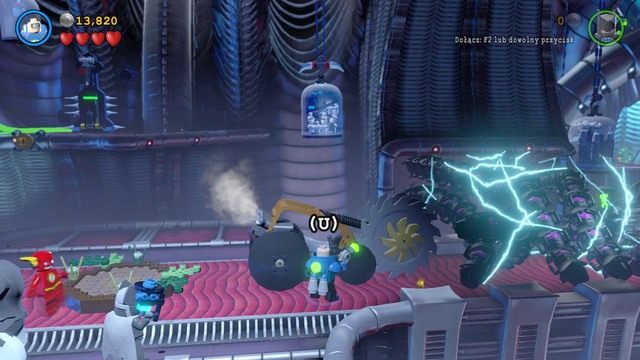 Po stworzeniu platformy wejdź na nią Grundym i stwórz piłę - Czaszkoła Przetrwania | Opis przejścia Lego Batman 3 Poza Gotham - LEGO Batman 3: Poza Gotham - poradnik do gry