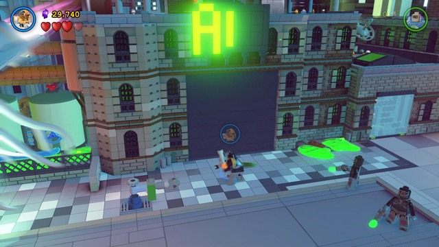 Po dotarciu do Gotham, zniszcz wszystkie obiekty które się tam znajdują a rozsypanych klocków utwórz maszynę - Małe Gotham... Duży Problem | Opis przejścia Lego Batman 3 Poza Gotham - LEGO Batman 3: Poza Gotham - poradnik do gry
