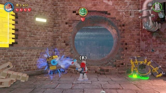 Podejdź do lewej strony i za pomocą Cyborga w kostiumie magnetycznym zniszcz pralkę - Postacie | Pościek - sekrety w Lego Batman 3 Poza Gotham - LEGO Batman 3: Poza Gotham - poradnik do gry