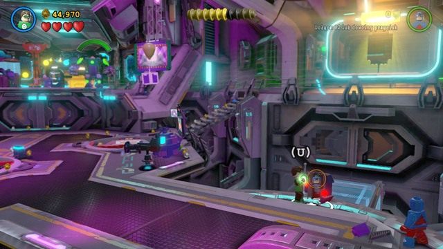 Dziewiąty minizestaw będzie po prawej stronie na arenie walki z Luthorem - Minizestawy | Na Strażnicy Porządku - sekrety w Lego Batman 3 Poza Gotham - LEGO Batman 3: Poza Gotham - poradnik do gry
