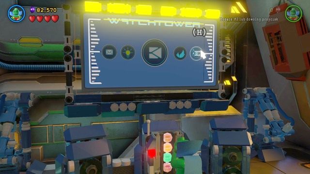 Czwarty minizestaw znajdziesz w komputerze po prawej stronie - Minizestawy | Może To Go Ściągnie Na Ziemię - sekrety w Lego Batman 3 - LEGO Batman 3: Poza Gotham - poradnik do gry