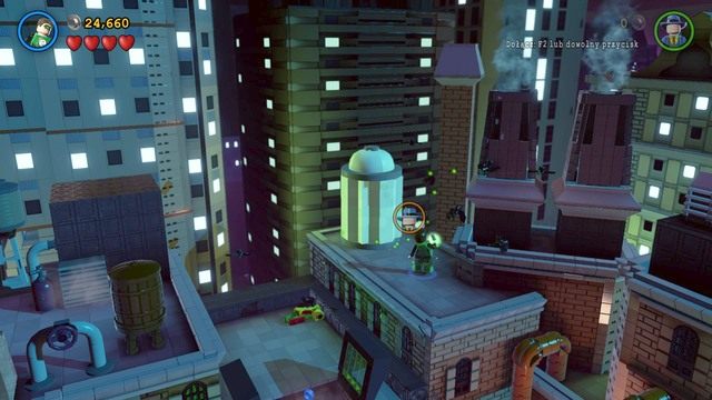 Czwarty minizestaw znajdziesz na dachu po prawej stronie - Minizestawy | Małe Gotham Duży Problem - sekrety w Lego Batman 3 Poza Gotham - LEGO Batman 3: Poza Gotham - poradnik do gry