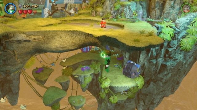 Przeleć na dolny poziom areny, w której ratujesz Pielgrzyma i skieruj się do niebieskofioletowego kwiatka na końcu - Postacie | Kolor Nadziei - sekrety w Lego Batman 3 Poza Gotham - LEGO Batman 3: Poza Gotham - poradnik do gry
