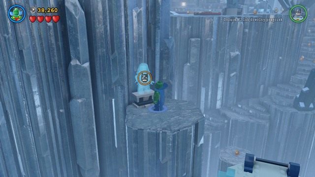 Drugi z nich znajdziesz na skale obok złotej ściany - Minizestawy | Chłodna Historia - sekrety w Lego Batman 3 Poza Gotham - LEGO Batman 3: Poza Gotham - poradnik do gry