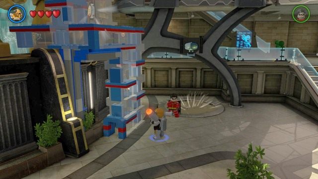 Trzeci żeton postaci znajdziesz po prawej stronie Hali Sprawiedliwości - Postacie | Hala Sprawiedliwości i Zagłady - sekrety w Lego Batman 3 Poza Gotham - LEGO Batman 3: Poza Gotham - poradnik do gry