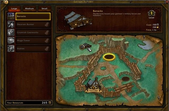 Wygląd naszego garnizonu znacząco się zmienia w miarę rozbudowy kolejnych budynków. - 8. Garnizon w World of Warcraft Warlords of Draenor - World of Warcraft: Warlords of Draenor - poradnik do gry