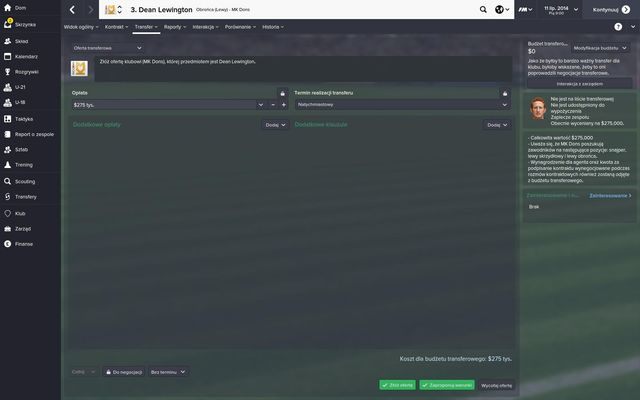 Pomocne mogą się okazać różnego rodzaju klauzule - Składanie oferty transferowej | Transfery | Football Manager 2015 - Football Manager 2015 - poradnik do gry