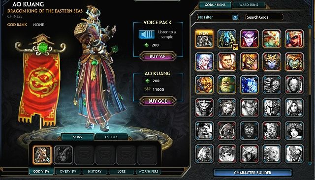 Informacje na temat Bogów znajdziesz w odpowiedniej zakładce - Górny panel gracza | Jak zacząć? | Smite - Smite - poradnik do gry