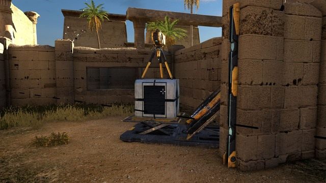 Wentylator przerzuci jammer razem z sześcianem pod drzwi. - B5 | Świat B w The Talos Principle - The Talos Principle - poradnik do gry