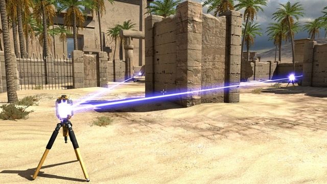 Czerwona wiązka jest wewnątrz niebieskiej. - B6 | Świat B w The Talos Principle - The Talos Principle - poradnik do gry