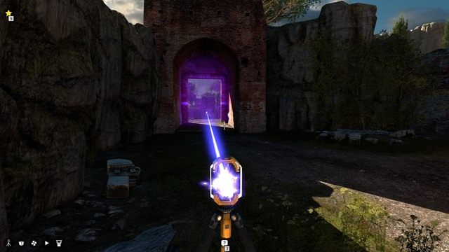 Połącz złącza przez fioletowe drzwi. - Świat A - gwiazdki | Wszystkie gwiazdki w The Talos Principle - The Talos Principle - poradnik do gry