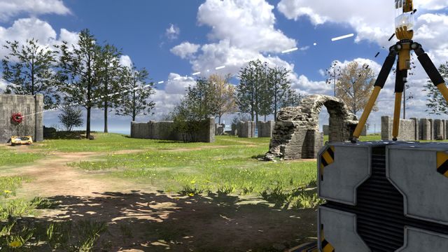 Ustaw sześcian na niebieskim wentyaltorze - Open Field | Road to Gehenna (DLC) - Świat 1 w The Talos Principle - The Talos Principle - poradnik do gry