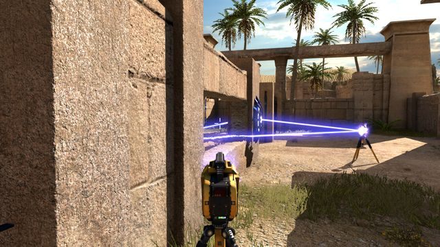 Jammerem otwórz bramę i ustaw złącza - Static Vexer | Road to Gehenna (DLC) - Świat 2 | The Talos Principle - The Talos Principle - poradnik do gry