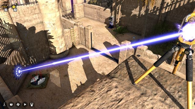 Przekieruj niebieski promień nad murem - Świat 2 | Road to Gehenna (DLC) Wszystkie gwiazdki | The Talos Principle - The Talos Principle - poradnik do gry