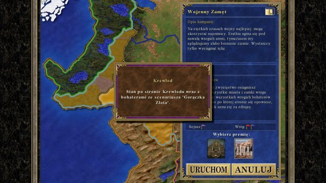 Wybór bohaterów, którymi chcesz rozpocząć tą misję. - Chciwość | Kampania - Wojenny Zamęt | Heroes of Might & Magic III - Heroes of Might & Magic III: HD Edition - poradnik do gry
