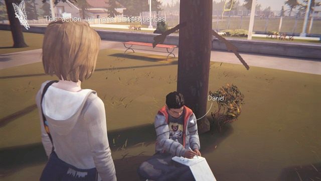 Kolejną osobą do uzyskania bliższego kontaktu będzie Daniel - Life is Strange: Chrysalis, Rozdział 2 - solucja, opis przejścia - Life is Strange - poradnik do gry