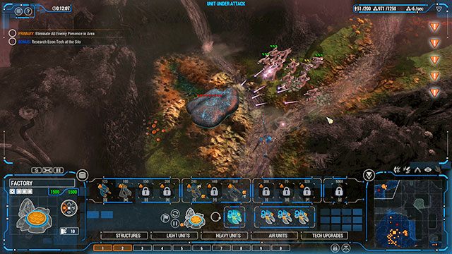 Ewentualnym atakiem powinny zająć się wieżyczki - Misja 6 - The Headwaters | Kampania Human | Grey Goo - Grey Goo - poradnik do gry