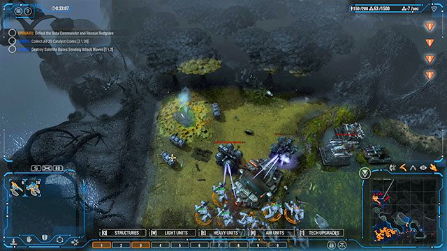 Główna baza wroga znajduje się na północnym-wschodzie [7] - Misja 8 - The Observatory | Kampania Human | Grey Goo - Grey Goo - poradnik do gry