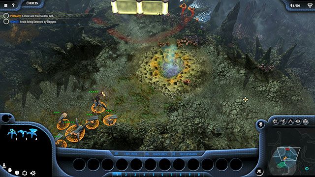 Po chwili dotrzesz do kamieni blokujących drogę [4] - Misja 11 - The Cauldron | Kampania Goo | Grey Goo - Grey Goo - poradnik do gry