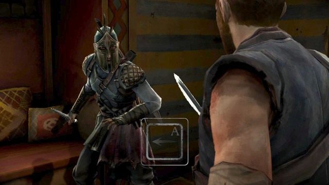 Po rozmowie będziesz musiał unikać nadchodzących ataków - Rozdział 1| Epizod 2 - The Lost Lords | Game of Thrones - Game of Thrones - A Telltale Games Series - poradnik do gry