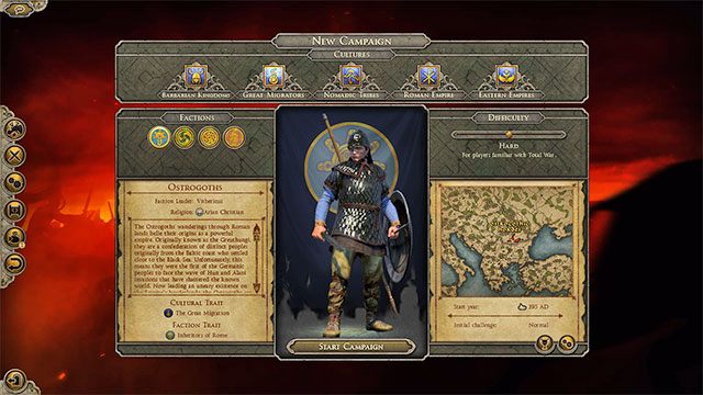 Spadkobiercy Rzymu powodują, że podbijanie osad należących do obu Cesarstw nie jest obarczone tymczasową niestabilnością prowincji - Ostrogoci w Total War Attila | Wybór frakcji - Total War: Attila - poradnik do gry