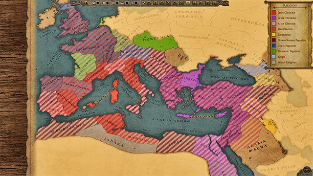 Należy rozróżnić dwie rzeczy - wpływy religijne i religijną osmozę - Religie w Total War Attila | Zarządzanie państwem - Total War: Attila - poradnik do gry