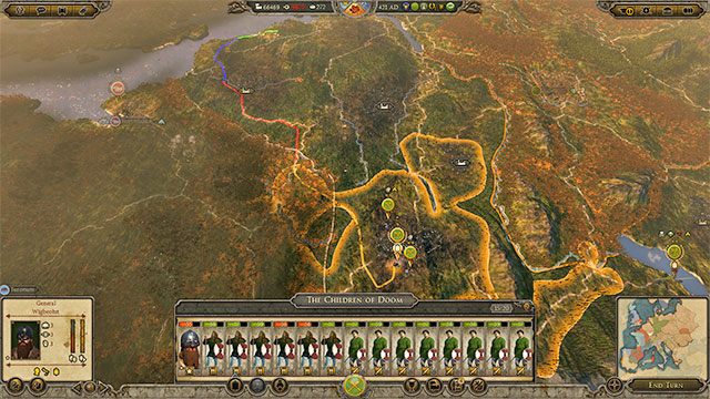 Istnieją dwa rodzaje mgły wojny - Przemieszczanie się w Total War Attila | Wojna - Total War: Attila - poradnik do gry