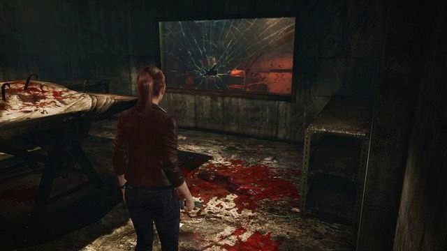Podejdź blisko szyby i wykonaj atak wręcz. - Ucieknij z zakładu cz.1 | Kolonia karna - Claire | Resident Evil Revelations 2 - Resident Evil: Revelations 2 - Kolonia Karna - poradnik do gry