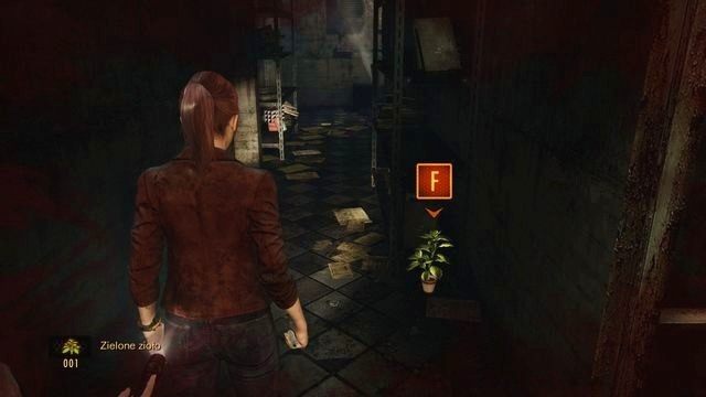 Zielone zioło, które znajdziesz po drodze, pomoże w uleczeniu obrażeń. - Ucieknij z zakładu cz.1 | Kolonia karna - Claire | Resident Evil Revelations 2 - Resident Evil: Revelations 2 - Kolonia Karna - poradnik do gry