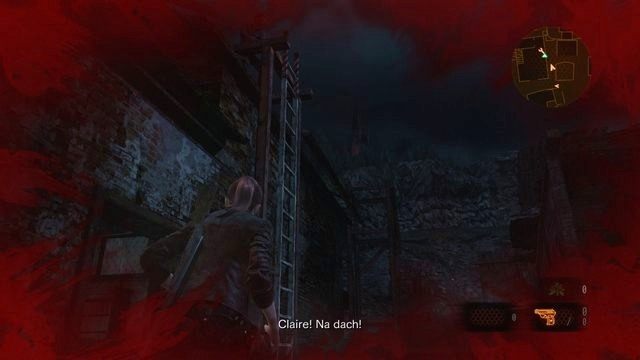 Po wyjściu na dach nadal musisz uważać na goniących Cię przeciwników. - Ważny wybór - Pedro | Resident Evil Revelations 2 - Resident Evil: Revelations 2 - Kolonia Karna - poradnik do gry