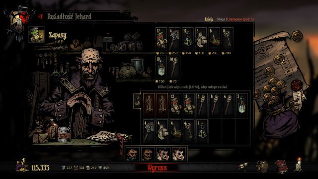 Remember to purchase the right provisions before venturing on a mission. - Darkest Dungeon: Prowiant - Darkest Dungeon - poradnik do gry