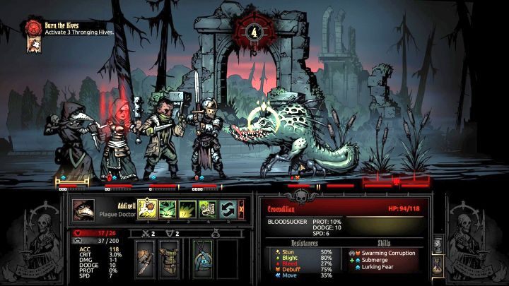 Nawet początkowa drużyna jest w stanie poradzić sobie z Krokodylowatym. - Darkest Dungeon The Crimson Court: Jak pokonać bossa Krokodylowaty? - Darkest Dungeon - poradnik do gry