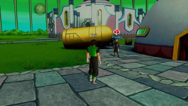 Trunks będzie stale przebywał w tym miejscu, gdy tylko zechcesz kontynuować - Time Patrol - Saiyan Saga | Kampania - Time Patrol (TP) w Dragon Ball Xenoverse - Dragon Ball: Xenoverse - poradnik do gry