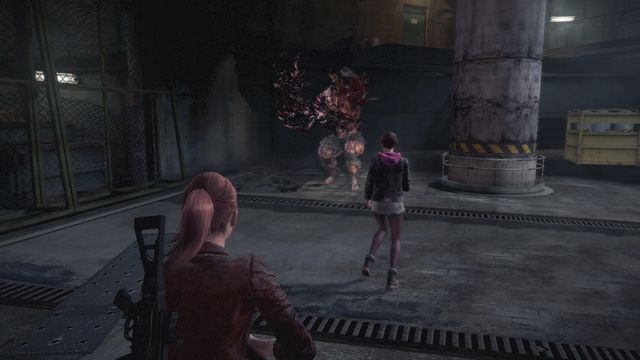 Podczas walki uważaj na długą rękę Neila, która stanie się aktywna już po pierwszym podgrzaniu przeciwnika. - Walka z Neilem | Wyrok - Claire | Resident Evil Revelations 2 - Resident Evil: Revelations 2 - Kolonia Karna - poradnik do gry