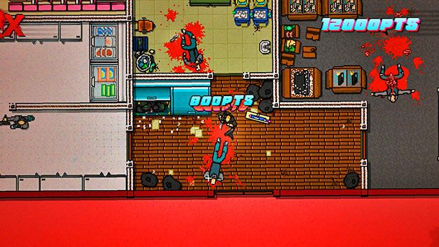 Ostatnia dwójka wrogów kręci się w sąsiednim pokoju - Scene 2 - Homicide | Act 1 - Exposition | Hotline Miami 2 Wrong Number - Hotline Miami 2: Wrong Number - poradnik do gry