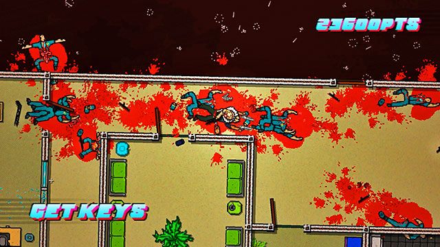 Podnieś klucze i idź do pomieszczenia, w którym przebywa kobieta - Scene 4 - Final Cut | Act 1 - Exposition | Hotline Miami 2 Wrong Number - Hotline Miami 2: Wrong Number - poradnik do gry