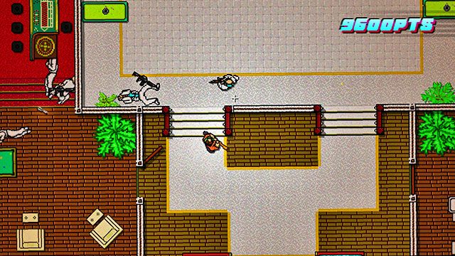 Będąc na górze biegnij do pomieszczenia naprzeciw schodów - Scene 5 - First Trial | Act 2 - Rising | Hotline Miami 2 Wrong Number - Hotline Miami 2: Wrong Number - poradnik do gry