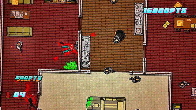 Hałas powinien zwrócić uwagę pobliskich przeciwników - Scene 7 - No Mercy | Act 2 - Rising | Hotline Miami 2 Wrong Number - Hotline Miami 2: Wrong Number - poradnik do gry